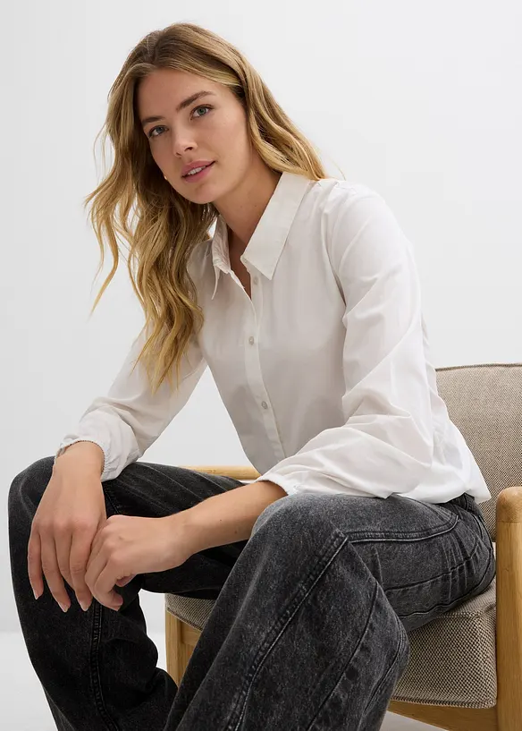 Chemisier oversize 100 % coton, bonprix