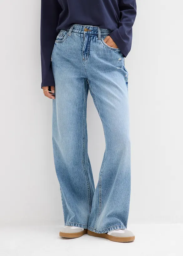 Baggy-Jeans Mid Waist, bonprix