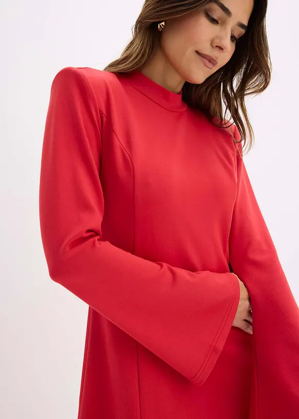 Minikleid in A-Linie und Trompetenärmeln, bonprix