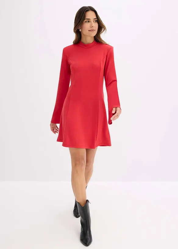 Minikleid in A-Linie und Trompetenärmeln, bonprix