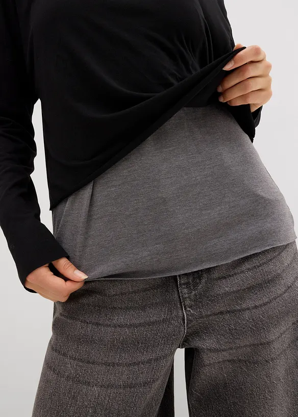 Top und Langarmshirt (2-tlg.Set) aus Jersey, bonprix