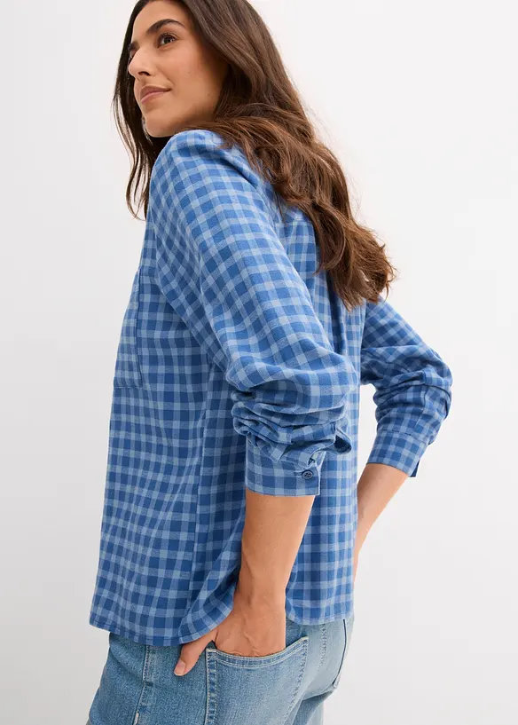 Chemise à carreaux 100% coton, bonprix
