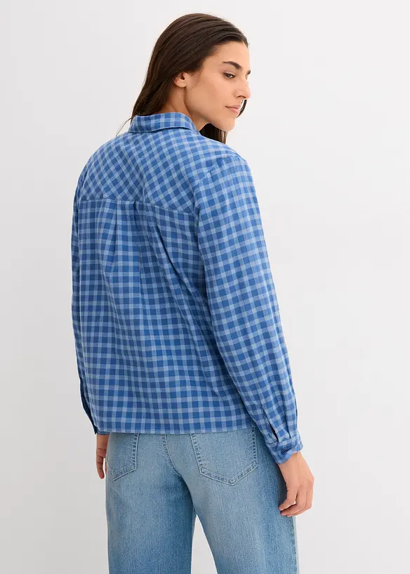 Chemise à carreaux 100% coton, bonprix