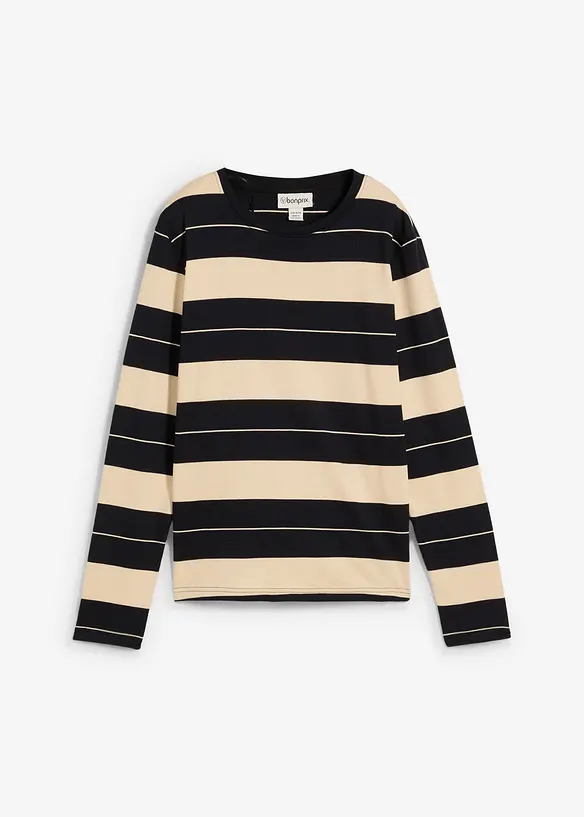 T-shirt manches longues en coton épais, bonprix