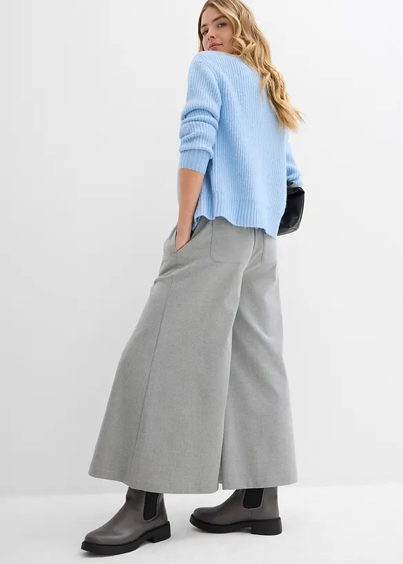 Jupe-culotte aspect laine, bonprix