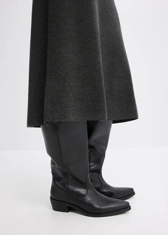 Jupe évasée en maille, bonprix