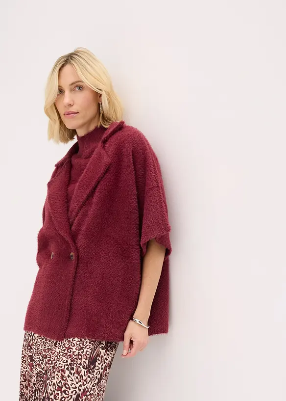 Federgarn Strickjacke, bonprix