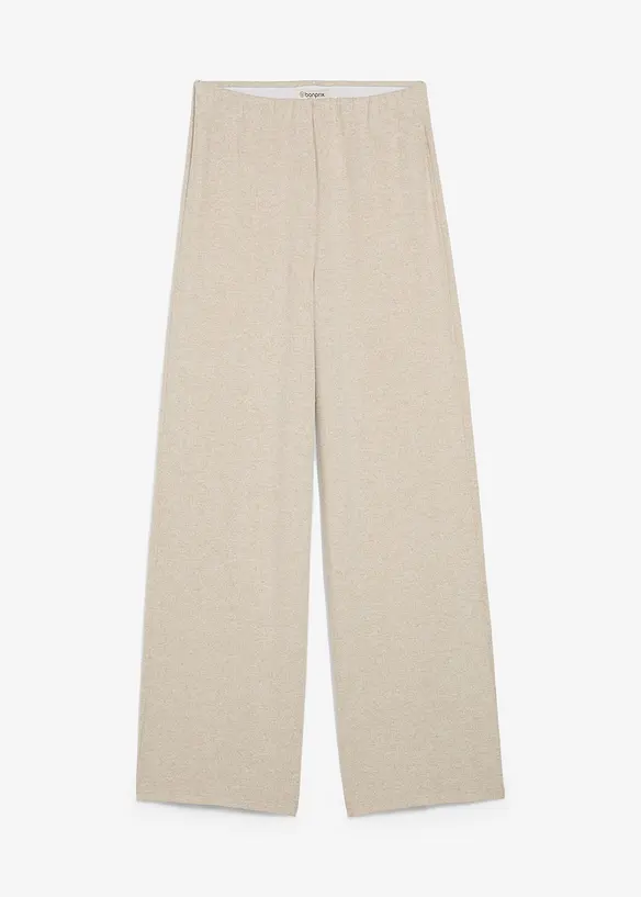 Pantalon palazzo aspect maille, bonprix