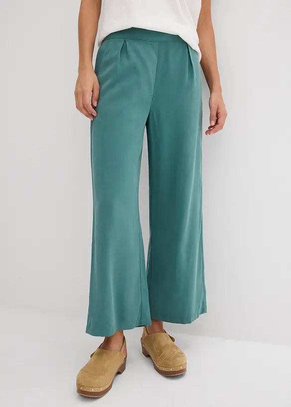 Pantalon raccourci en viscose mélangée, bonprix