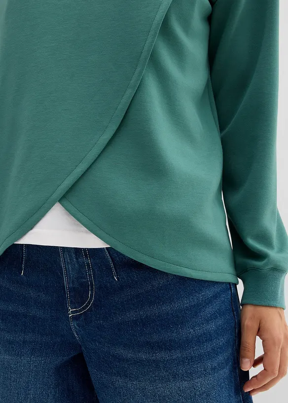 Hoodie mit Kapuze aus softem Viskose-Mix, bonprix