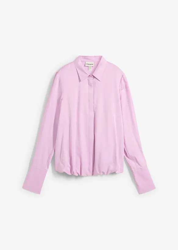 Chemisier en satin de viscose mélangée, bonprix
