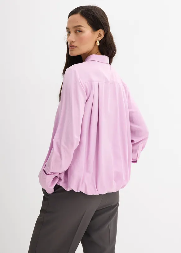 Chemisier en satin de viscose mélangée, bonprix
