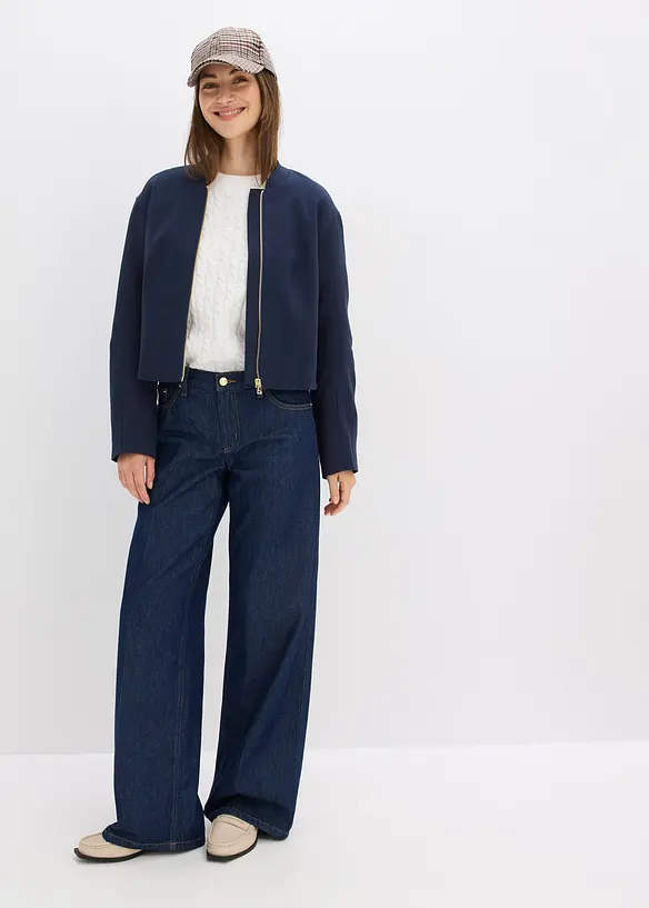 Jean large taille mi-haute, bonprix