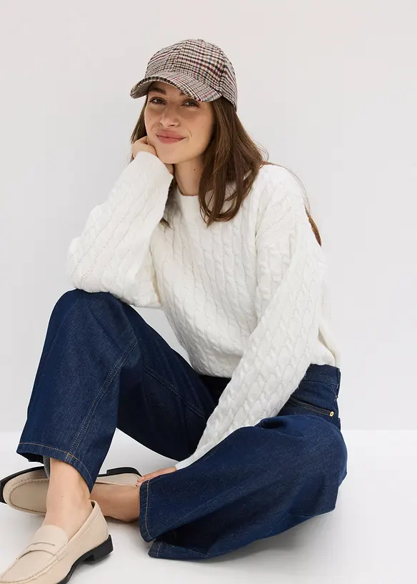 Jean large taille mi-haute, bonprix