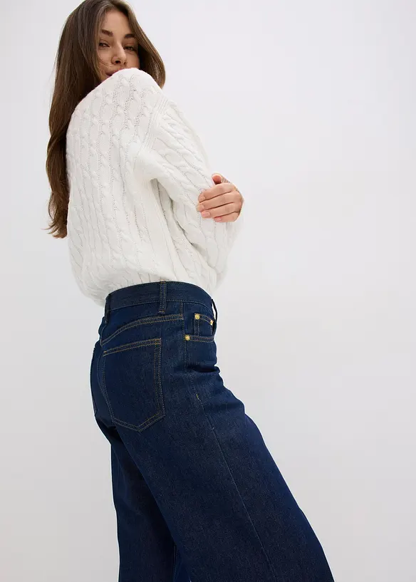 Jean large taille mi-haute, bonprix
