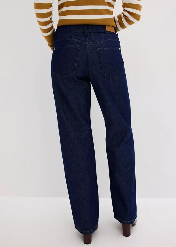 Jean droit taille mi-haute, bonprix