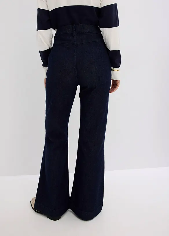 Jean flare taille haute, bonprix