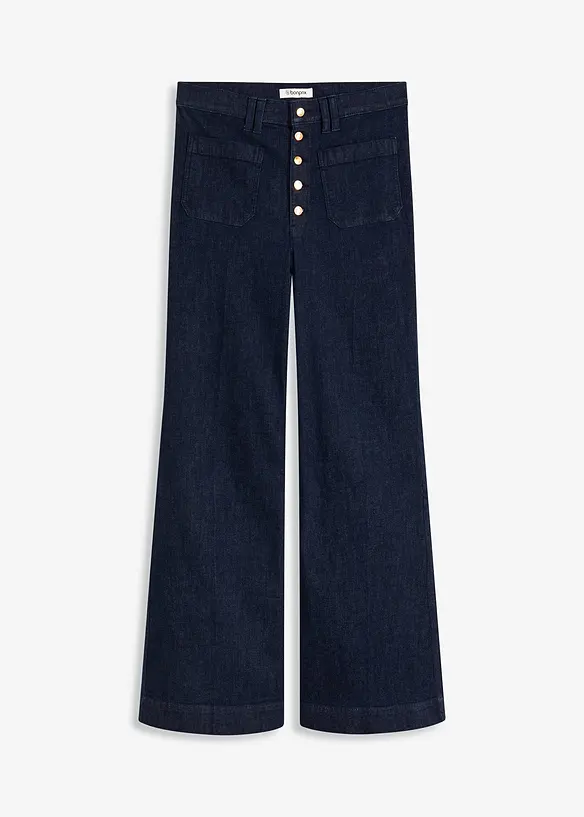 Jean flare taille haute, bonprix