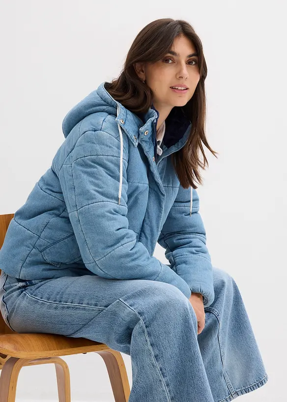 Steppjacke aus Denim, bonprix