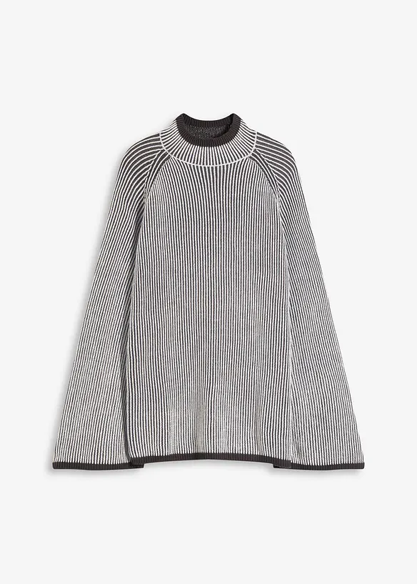Oversize-Pullover mit Stehkragen, bonprix