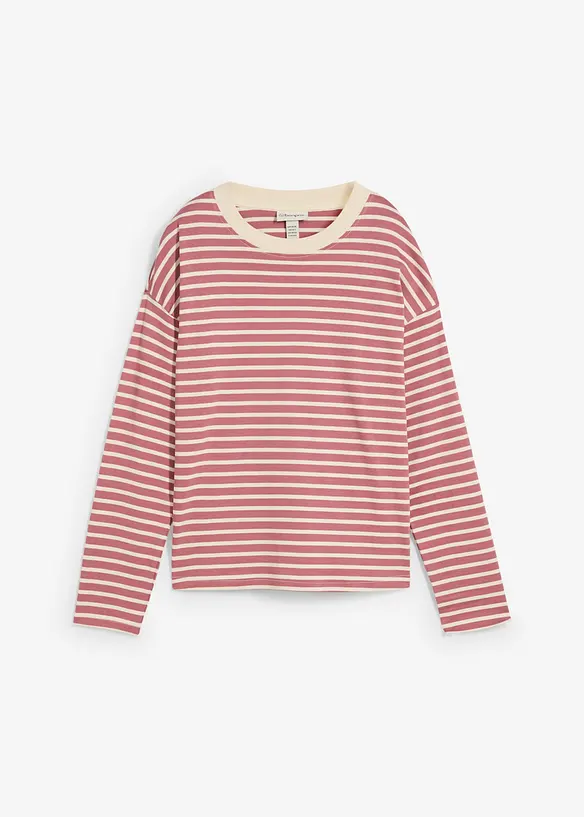 Langarmshirt aus schwerer Baumwolle, bonprix