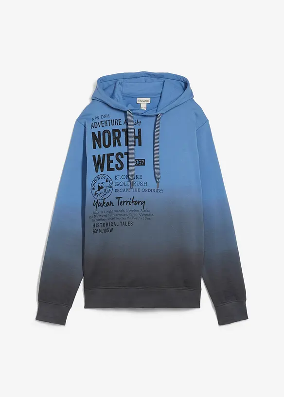 Kapuzen-Sweatshirt aus reiner Baumwolle, bonprix