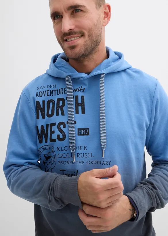 Kapuzen-Sweatshirt aus reiner Baumwolle, bonprix