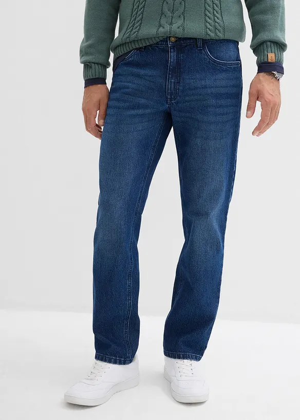 Jean droit extensible, loose, bonprix