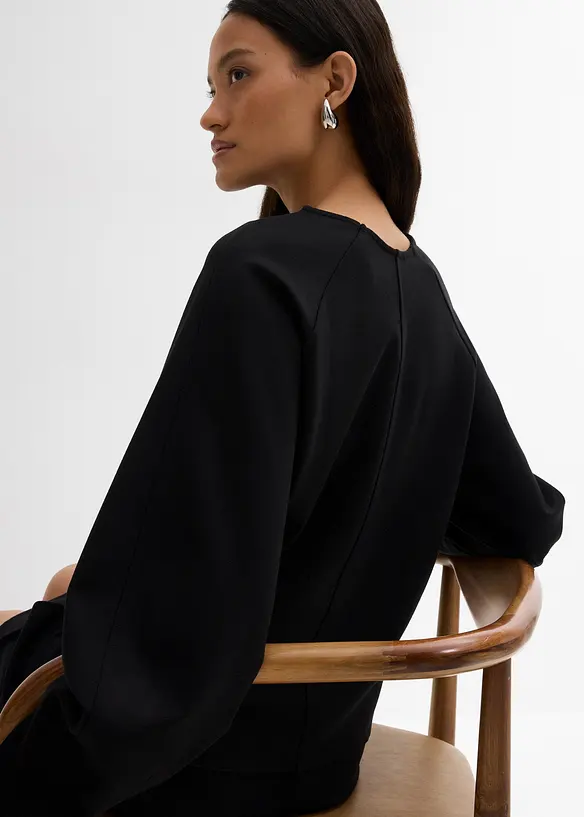 T-shirt manches longues confortable en jersey milano, bonprix