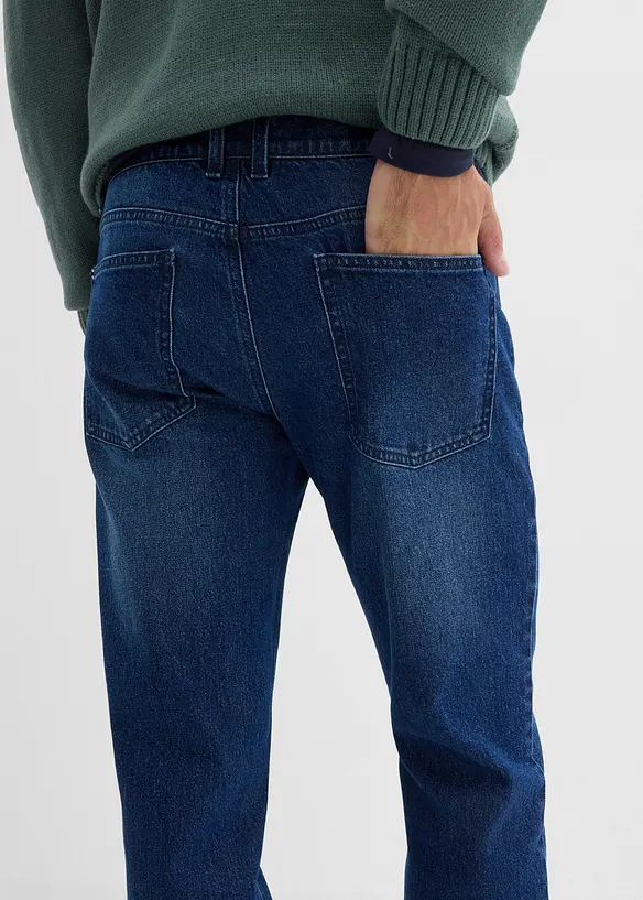 Jean droit extensible, loose, bonprix