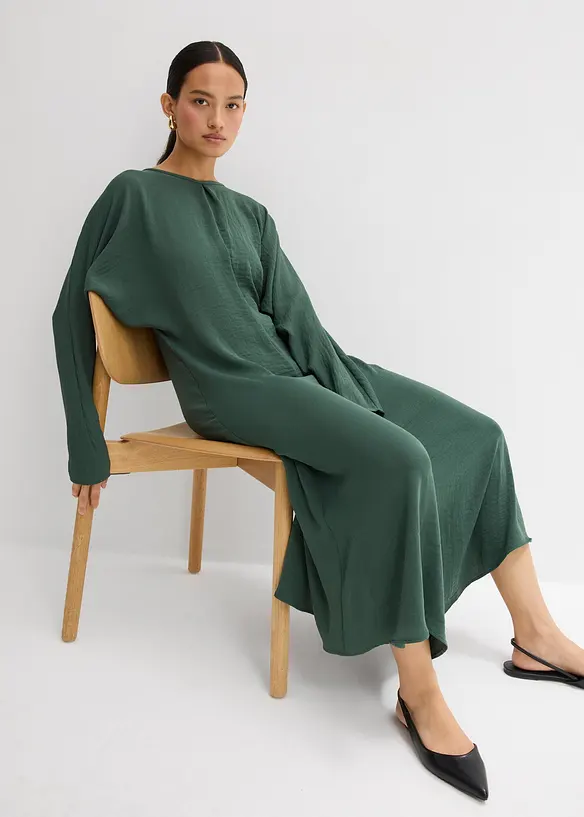 Drapiertes Midikleid, bonprix