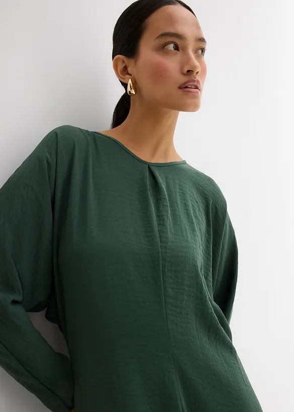 Drapiertes Midikleid, bonprix