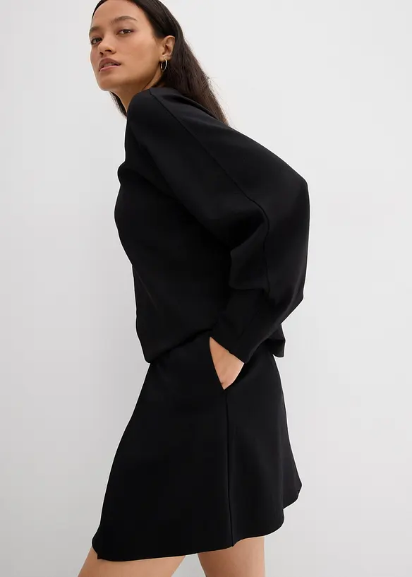Mini-jupe confortable en jersey milano, bonprix