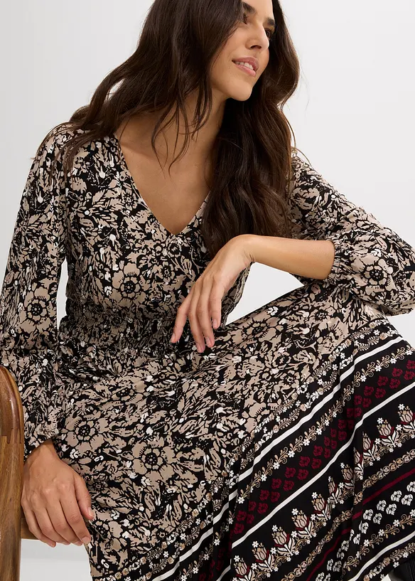 Maxikleid aus softem Viskose-Elasthan-Mix, bonprix