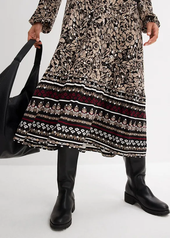 Maxikleid aus softem Viskose-Elasthan-Mix, bonprix