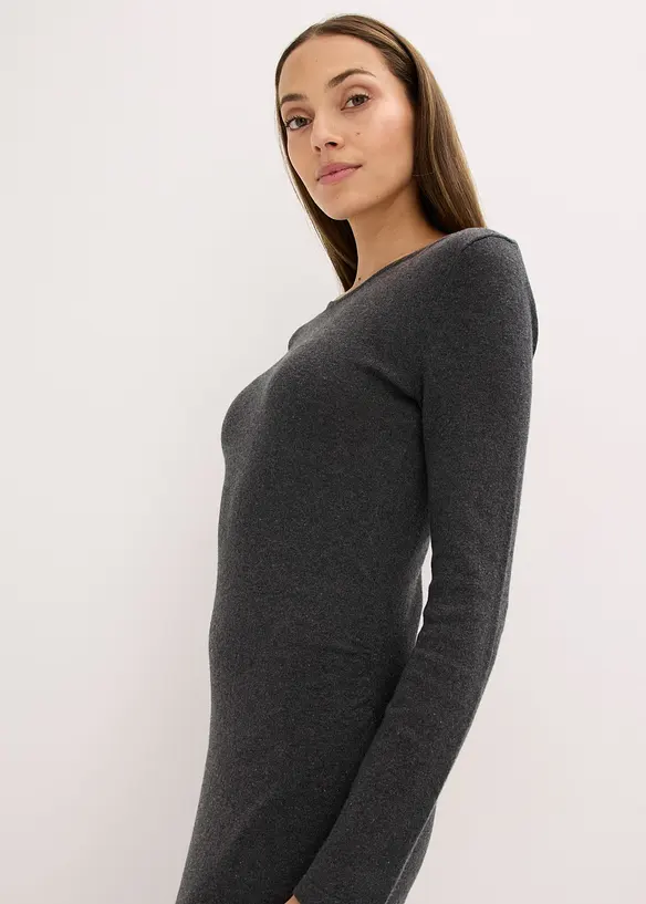 Midikleid aus weichem Kaschmir-Mix, bonprix