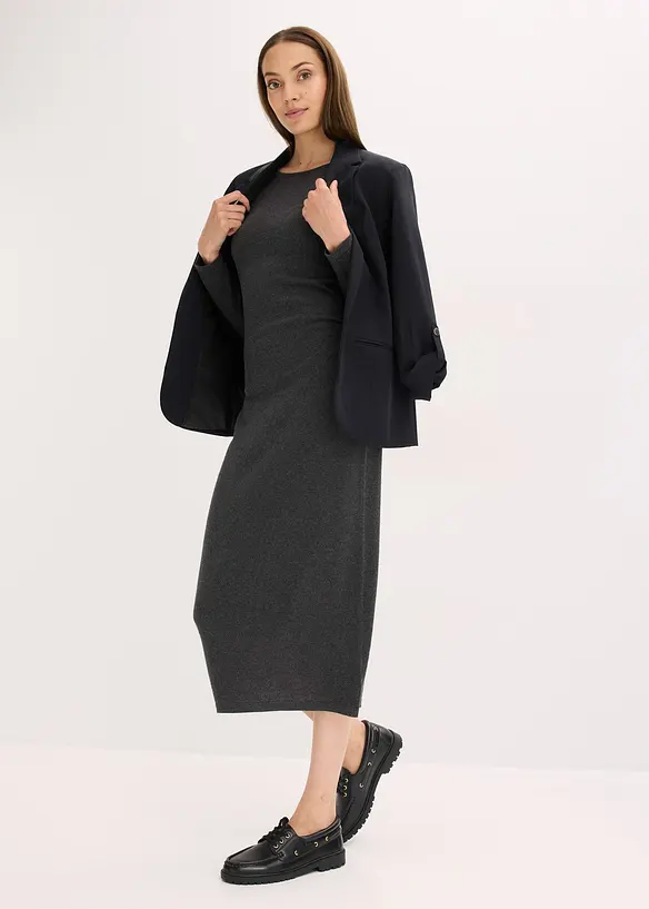 Midikleid aus weichem Kaschmir-Mix, bonprix