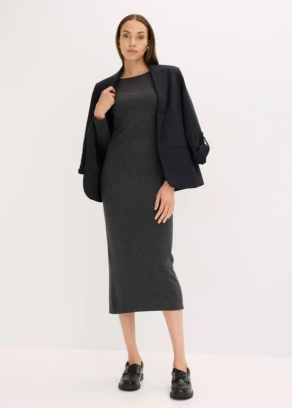 Midikleid aus weichem Kaschmir-Mix, bonprix
