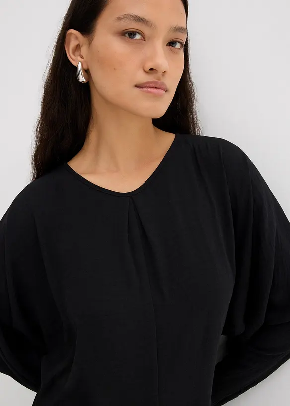 Drapiertes Midikleid, bonprix