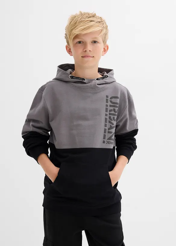 Sweat à capuche 100% coton, bonprix