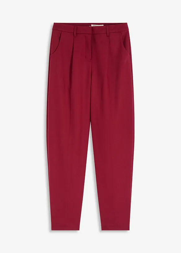 Pantalon en toile coupe barrel, bonprix