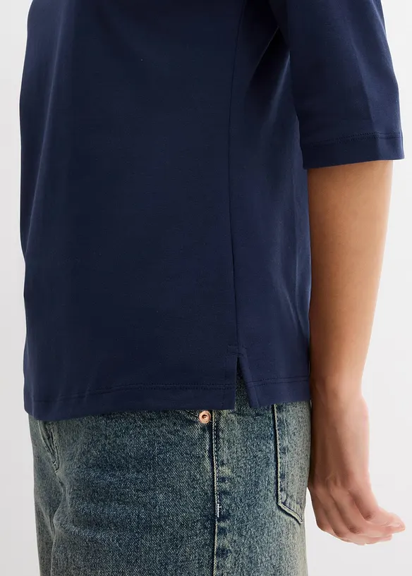 T-shirt col bateau 100% coton, bonprix
