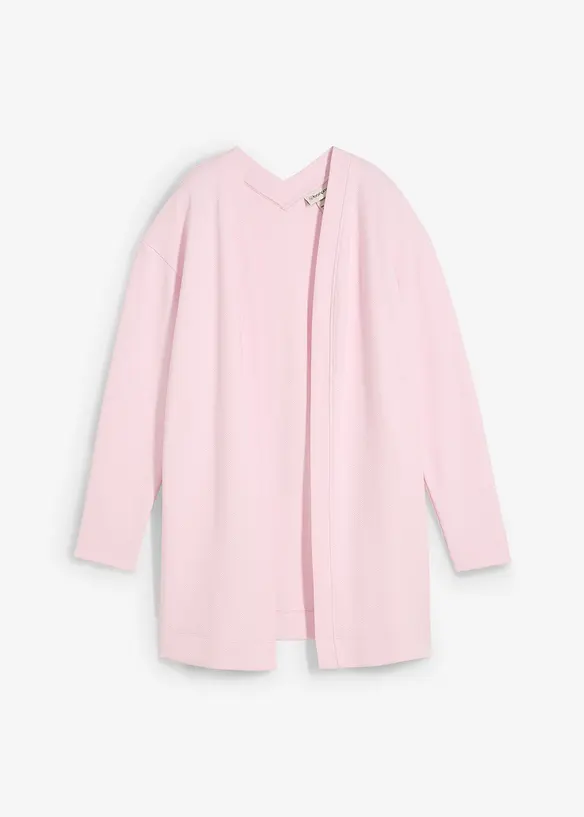 Long gilet molletonné en coton mélangé, bonprix