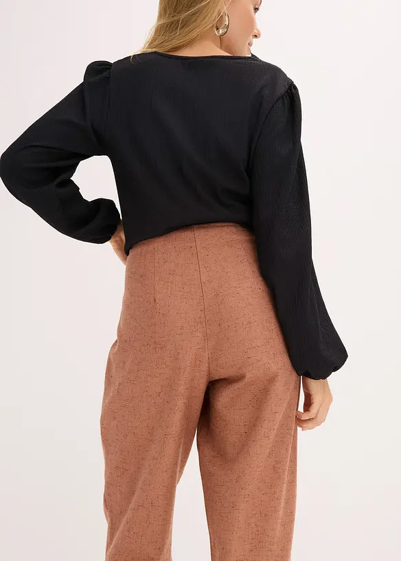 Pantalon aspect laine, bonprix