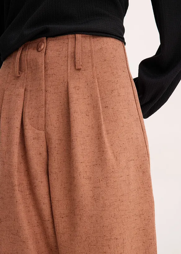 Pantalon aspect laine, bonprix