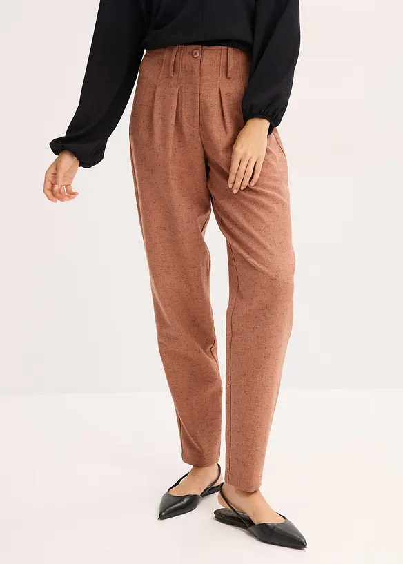 Pantalon aspect laine, bonprix