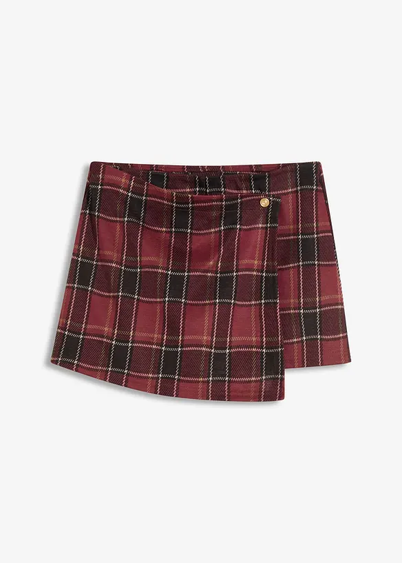 Kurzer Skort mit Schmuck-Knopf, bonprix