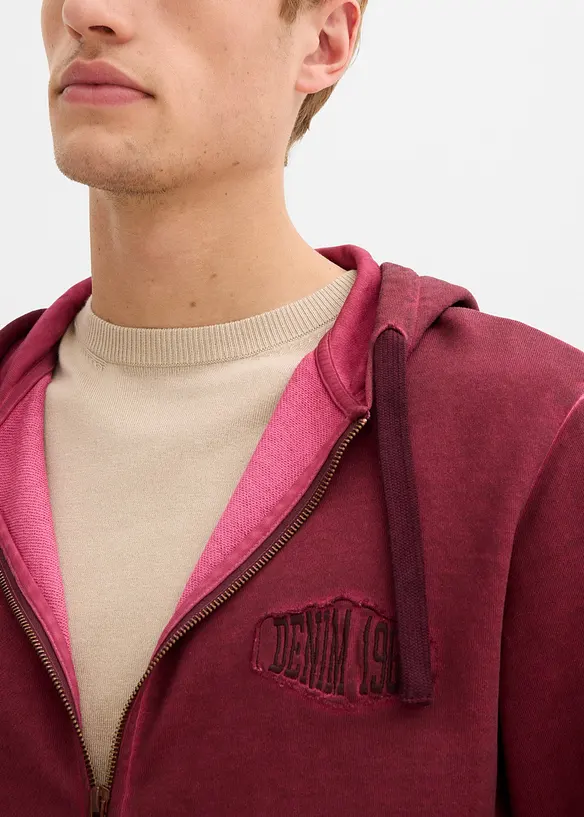 Sweat zippé à capuche, bonprix