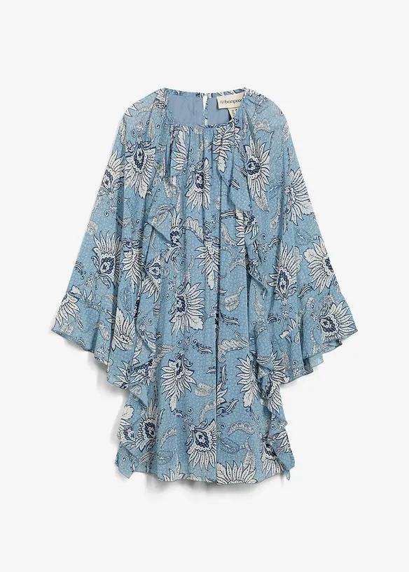 Tunika-Kleid aus strukturiertem Chiffon, bonprix