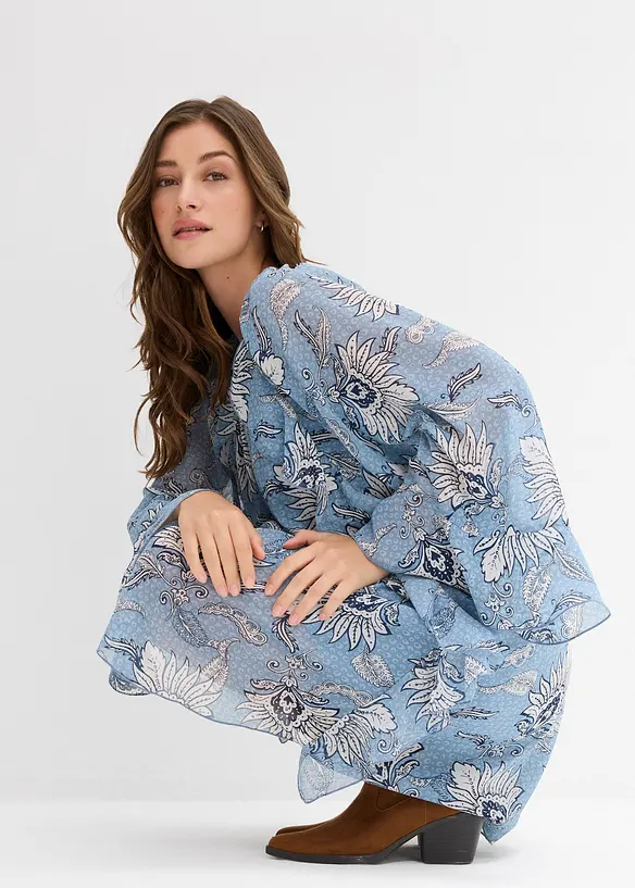 Tunika-Kleid aus strukturiertem Chiffon, bonprix